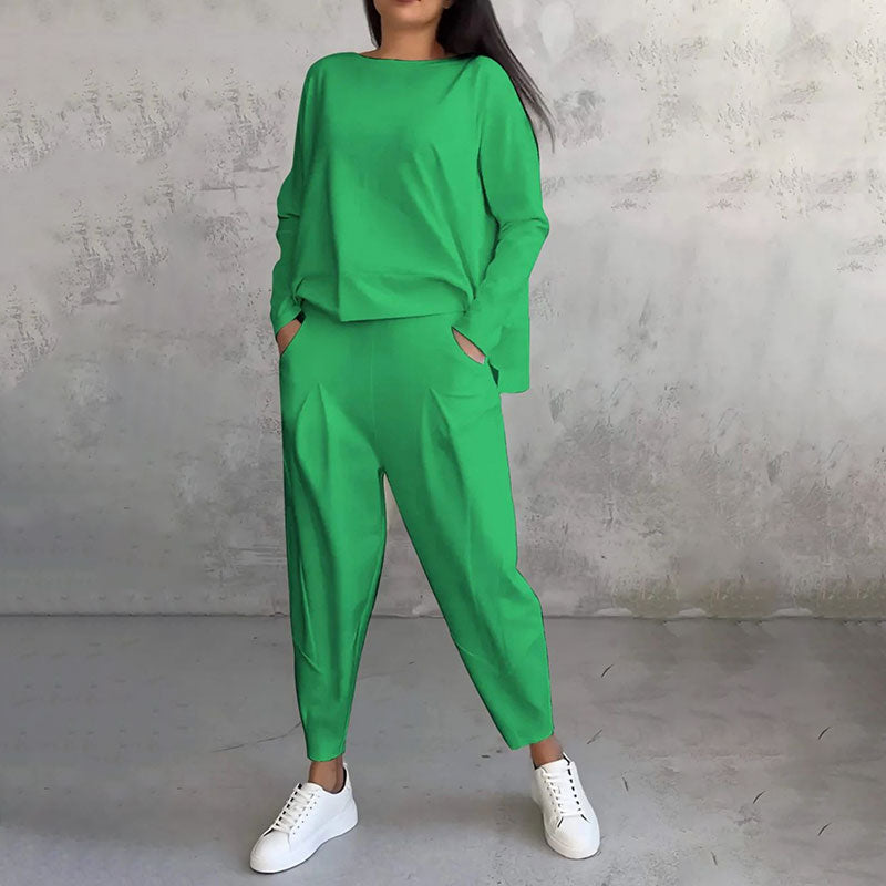 Liora - Damen Zweiteiler mit Langarmshirt und Hose